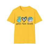 Peace Love Beach - Unisex Softstyle