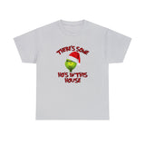 There's Some Ho's In This House Funny Shirt - Christmas Funny Holiday Graphic T Shirt, Christmas Shirt, Holiday Shirt - Short Sleeve Unisex