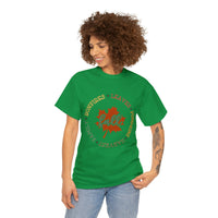 Fall Shirt - Bonfires Leaves Pumpkin Harvest Family - Unisex Heavy Cotton Tee