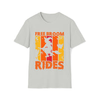 Free Broom Rides Shirt - Funny Shirt Unisex Softstyle T-Shirt