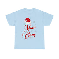 Nana Claus Christmas T Shirt  - Christmas Funny Holiday Graphic T Shirt, Christmas Shirt, Holiday Shirt - Unisex Jersey Tee