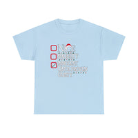 Innocent Until Proven Guilty Funny Shirt - Christmas Funny Holiday Graphic T Shirt Short Sleeve Unisex Jersey Tee