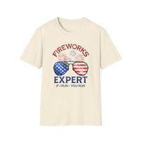 Fireworks Expert 4th of July - Unisex Softstyle T-Shirt