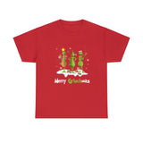 Merry GrinchMas Funny Shirt - Christmas Funny Holiday Graphic T Shirt, Christmas Shirt, Holiday Shirt - Short Sleeve Unisex