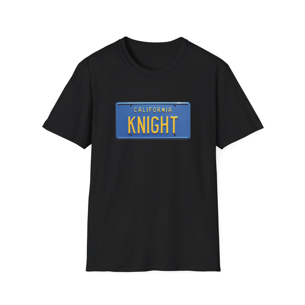 "KNIGHT" Knight Rider Kitt License Plate - Unisex Softstyle T-Shirt