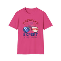 Fireworks Expert 4th of July - Unisex Softstyle T-Shirt