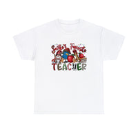 Santa's Favorite Teacher Funny Shirt - Christmas Funny Holiday Graphic T Shirt Short Sleeve Unisex Jersey Tee