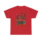 Deck The Halls And Not Your Family Christmas Funny Shirt - Christmas Funny Holiday Graphic T Shirt Short Sleeve Unisex Jersey Tee