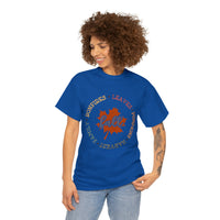 Fall Shirt - Bonfires Leaves Pumpkin Harvest Family - Unisex Heavy Cotton Tee