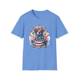 Patriotic Dachshund 4th of July - Unisex Softstyle T-Shirt