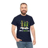 Merry GrinchMas Funny Shirt - Christmas Funny Holiday Graphic T Shirt, Christmas Shirt, Holiday Shirt - Short Sleeve Unisex