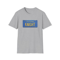 "KNIGHT" Knight Rider Kitt License Plate - Unisex Softstyle T-Shirt