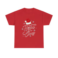 Postal Claus Christmas T Shirt - United States Postal Worker Postal Wear Post Office - Heavy Cotton Unisex