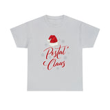 Postal Claus Christmas T Shirt - United States Postal Worker Postal Wear Post Office - Heavy Cotton Unisex