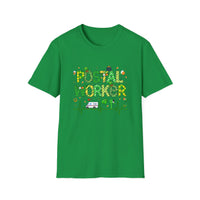 St Patrick's Day Postal Worker - Softstyle United States Postal Worker Postal Wear Post Office Postal Shirt - Short Sleeve Unisex