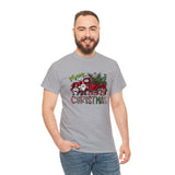 Merry Christmas Truck Funny Shirt - Christmas Funny Holiday Graphic T Shirt Short Sleeve Unisex Jersey Tee