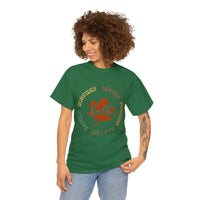 Fall Shirt - Bonfires Leaves Pumpkin Harvest Family - Unisex Heavy Cotton Tee