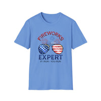 Fireworks Expert 4th of July - Unisex Softstyle T-Shirt
