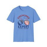 Fireworks Expert 4th of July - Unisex Softstyle T-Shirt