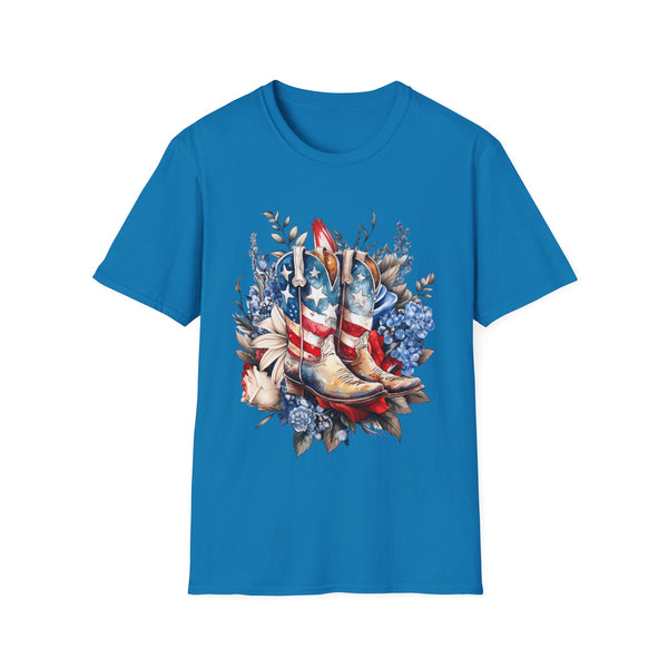 Flag Boots Shirt - Unisex Softstyle T-Shirt