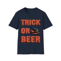 Trick Or Beer T Shirt - Funny Shirt Unisex Softstyle T-Shirt