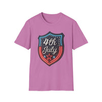 4th of July Shield - Unisex Softstyle T-Shirt