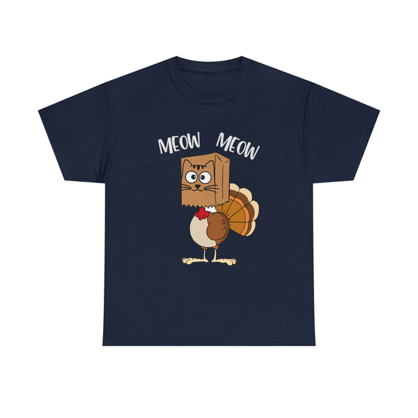 Meow Turkey Thanksgiving Shirt - Funny Shirt, Family Thanksgiving T Shirt, Thankful Shirt, Thanksgiving, Fall Shirt, Thanksgiving