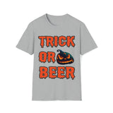 Trick Or Beer T Shirt - Funny Shirt Unisex Softstyle T-Shirt