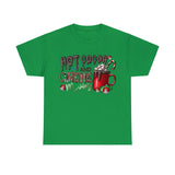 Hot Cocoa and Christmas Movies Funny Shirt - Christmas Funny Holiday Graphic T Shirt Short Sleeve Unisex Jersey Tee