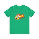 Flaming Softball Bella Canvas Shirt - Softball T Shirt, Softball Gift, Softball Lover, Game Day, Softballer, Softball Life - Unisex
