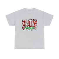 Jolly Nurse Christmas Funny Shirt - Christmas Funny Holiday Graphic T Shirt Short Sleeve Unisex Jersey Tee