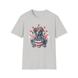 Patriotic Dachshund 4th of July - Unisex Softstyle T-Shirt