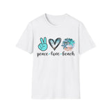 Peace Love Beach - Unisex Softstyle