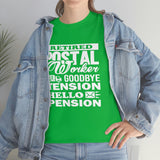 Retired Postal Worker Goodbye Shirt - United States Postal Worker Postal Wear Post Office Postal Shirt - Heavy Cotton Unisex