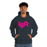 Driver Delivery Hoodie - New Logo Lyft, Lyft, Ride Share Hooded Sweatshirt - Unisex Heavy Blend Hoodie