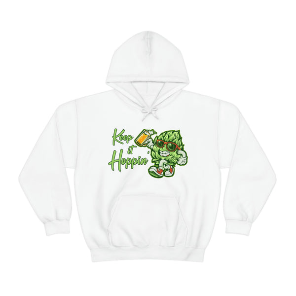 Keep It Hoppin' Hoodie - Hops Beer, Drinking Beer, Hops, Beer Season, Craft Beer, Home Brew, Best Beer, Unisex Heavy Blend Hooded Sweatshirt