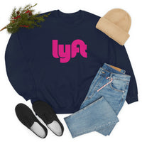 Driver Delivery Sweatshirt - New Logo Lyft, Lyft, Ride Share Sweatshirt - Unisex Heavy Blend Sweatshirt