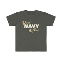 Proud Navy Mom - Unisex Softstyle T-Shirt