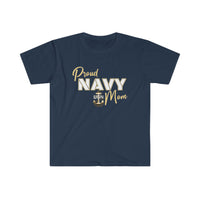 Proud Navy Mom - Unisex Softstyle T-Shirt