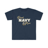 Proud Navy Mom - Unisex Softstyle T-Shirt