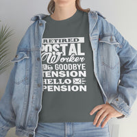 Retired Postal Worker Goodbye Shirt - United States Postal Worker Postal Wear Post Office Postal Shirt - Heavy Cotton Unisex