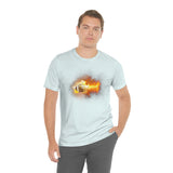 Flaming Football Bella Canvas Shirt - Football T Shirt, Football Gift, Football Lover, Game Day, Footballer, Football Life - Unisex