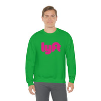 Driver Delivery Sweatshirt - New Logo Lyft, Lyft, Ride Share Sweatshirt - Unisex Heavy Blend Sweatshirt