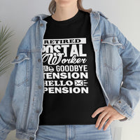 Retired Postal Worker Goodbye Shirt - United States Postal Worker Postal Wear Post Office Postal Shirt - Heavy Cotton Unisex