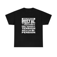 Retired Postal Worker Goodbye Shirt - United States Postal Worker Postal Wear Post Office Postal Shirt - Heavy Cotton Unisex