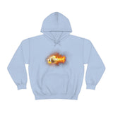 Flaming Football Hoodie - Football Hooded Sweatshirt, Football Gift, Football Lover, Game Day, Footballer, Football Life - Unisex