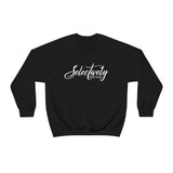 Selectively Social Sweatshirt - Gift for Her Gift for Him Funny Sarcastic Birthday Shirt - Unisex Heavy Blend Sweatshirt