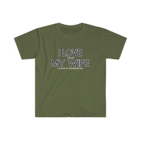 I LOVE MY WIFE Snowmobiling T Shirt - Snowmobile, Gift for Husband, Man Gift, Gift for Him, Father's Day, Birthday Gift Funny Softstyle