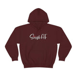 Single AF Valentine's Hoodie - Unisex Heavy Blend Hooded Sweatshirt - Funny Hoodie, Valentines Hoodie, Single Hoodie