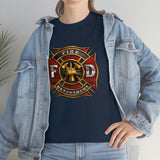 Firefighter T Shirt - Fire Department -100% Cotton Short Sleeve Unisex T-Shirt